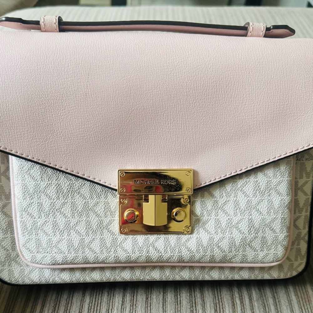 Michael Kors Pink and Cream Women's Bag